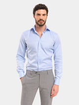 Camicia in Cotone Gyza 45 - Twill Celeste