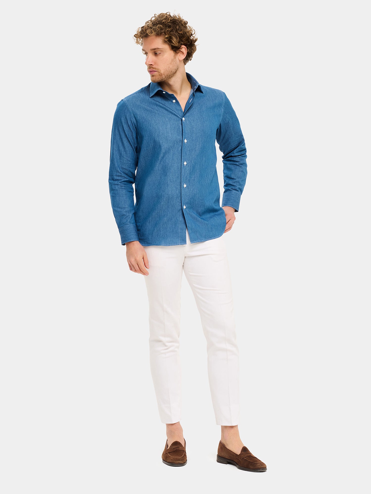 Cotton Shirt - Light Denim