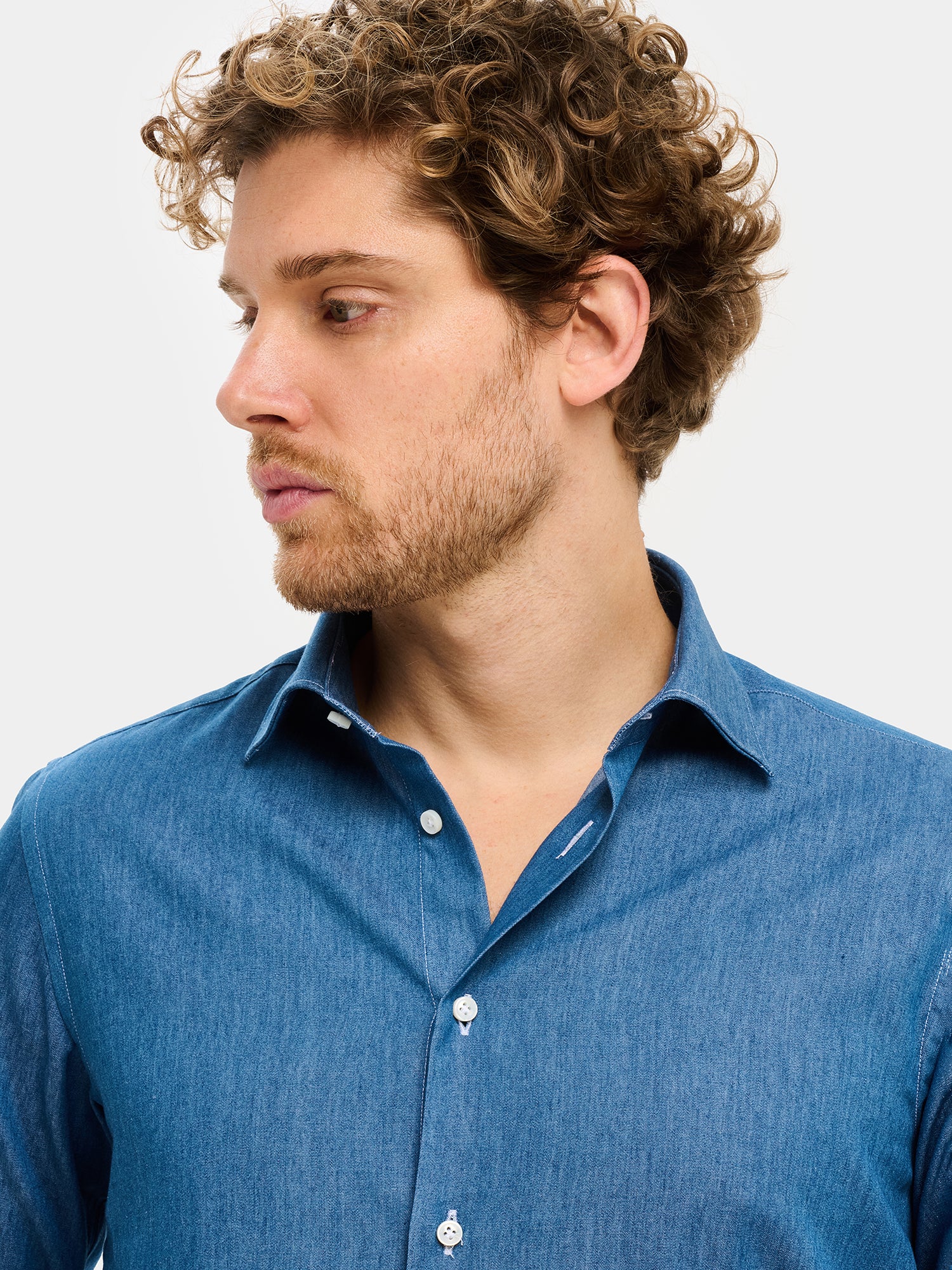 Cotton Shirt - Light Denim
