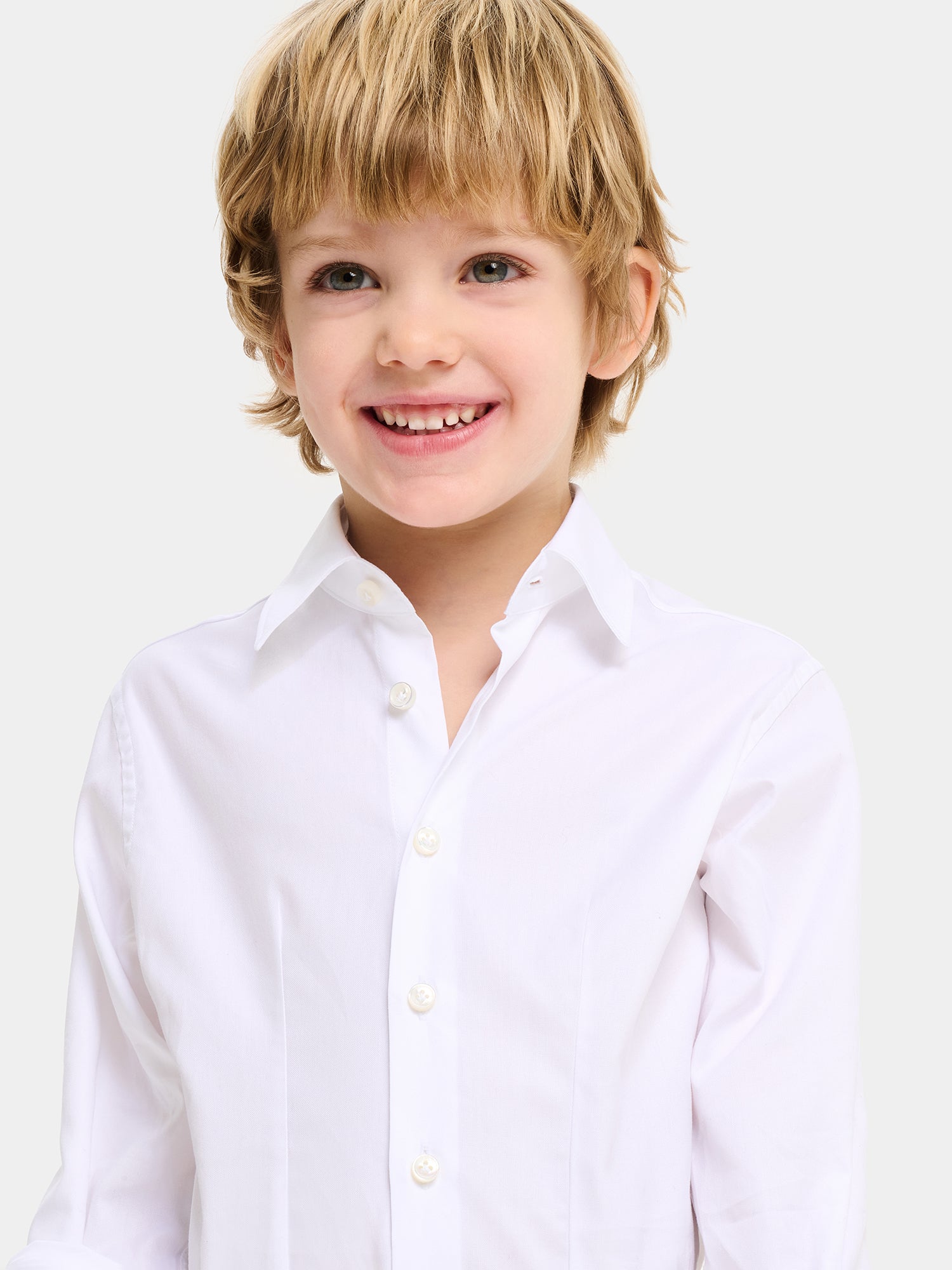 Kids Cotton Shirt - Oxford White