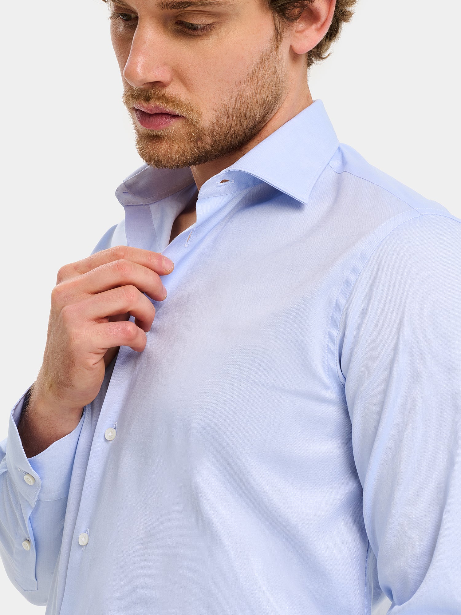 Cotton Shirt - Oxford Light Blue