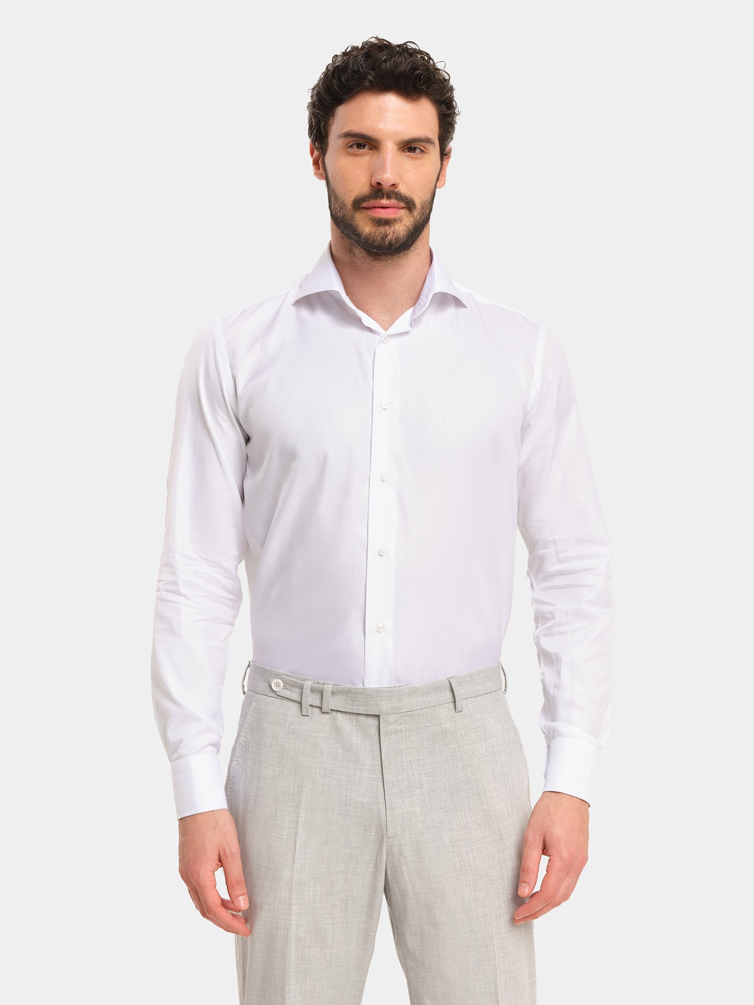 Camicia in Cotone - Twill Bianco