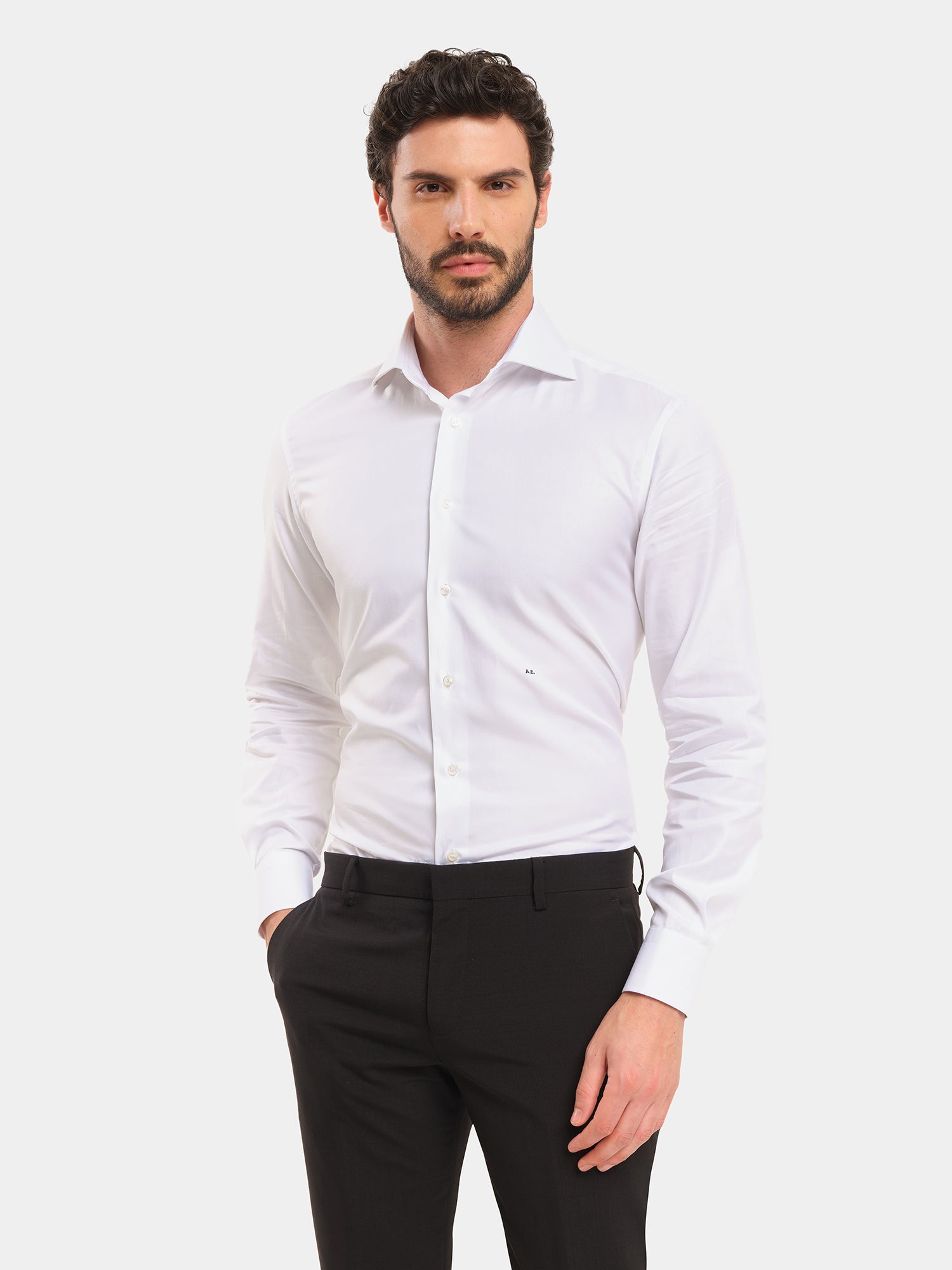 Camicia in cotone biologico - Twill Bianco