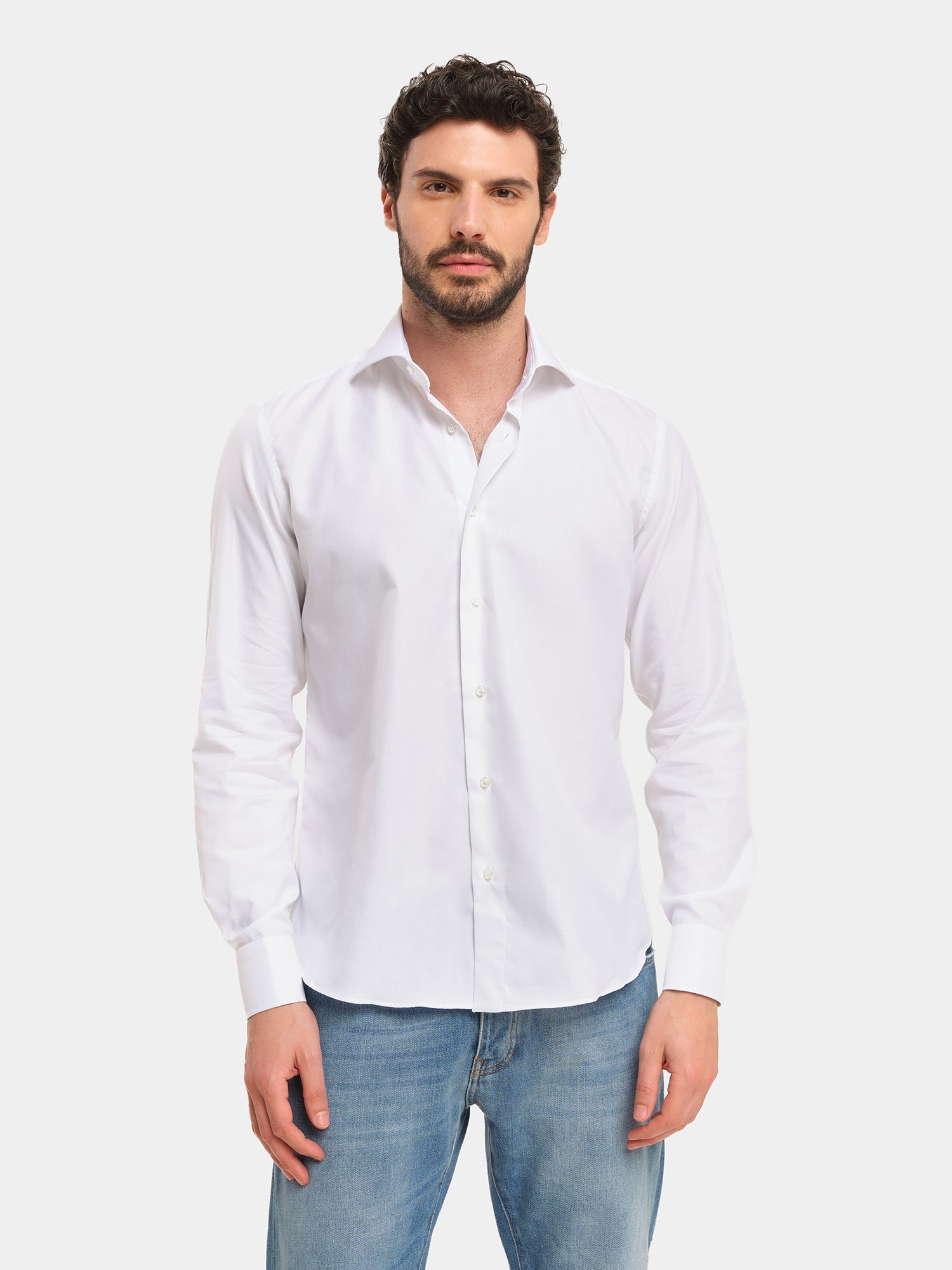 Camicia in cotone biologico - Oxford Bianco