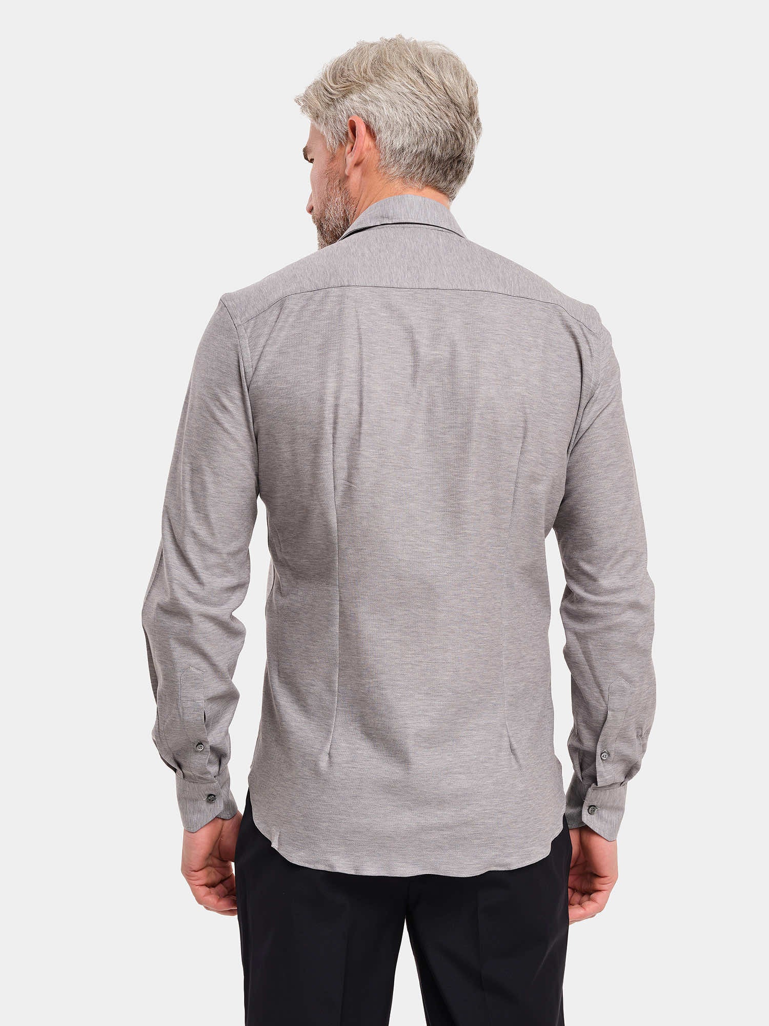 Camicia in Cotone - Jersey Grigio