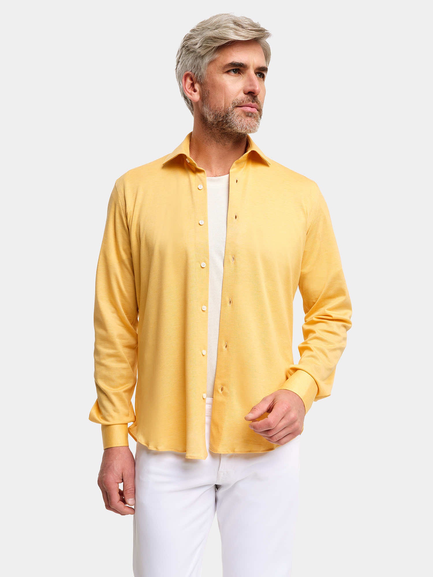 Camicia in Cotone - Jersey Giallo