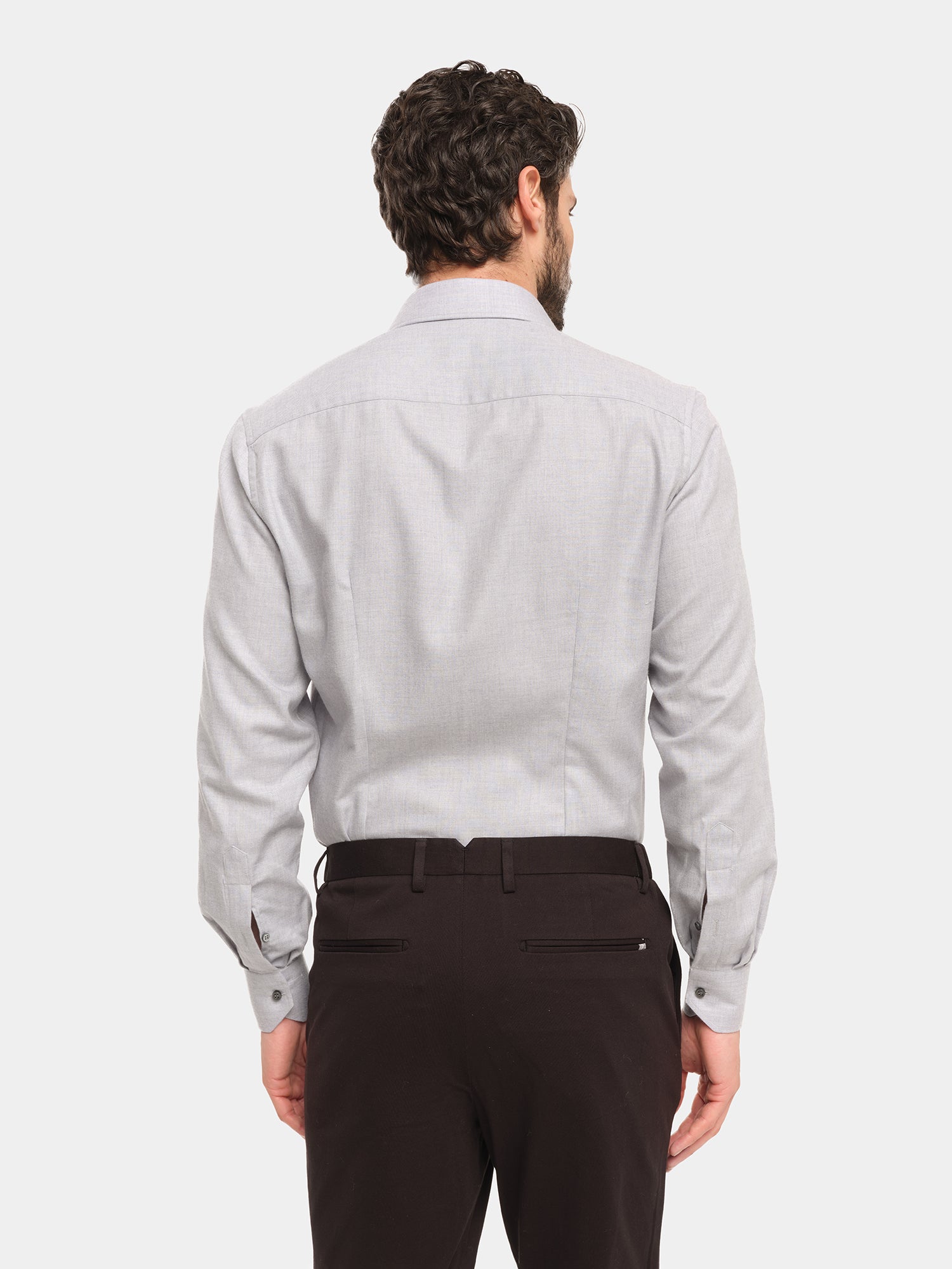 Cashmere Shirt - Melange Avio