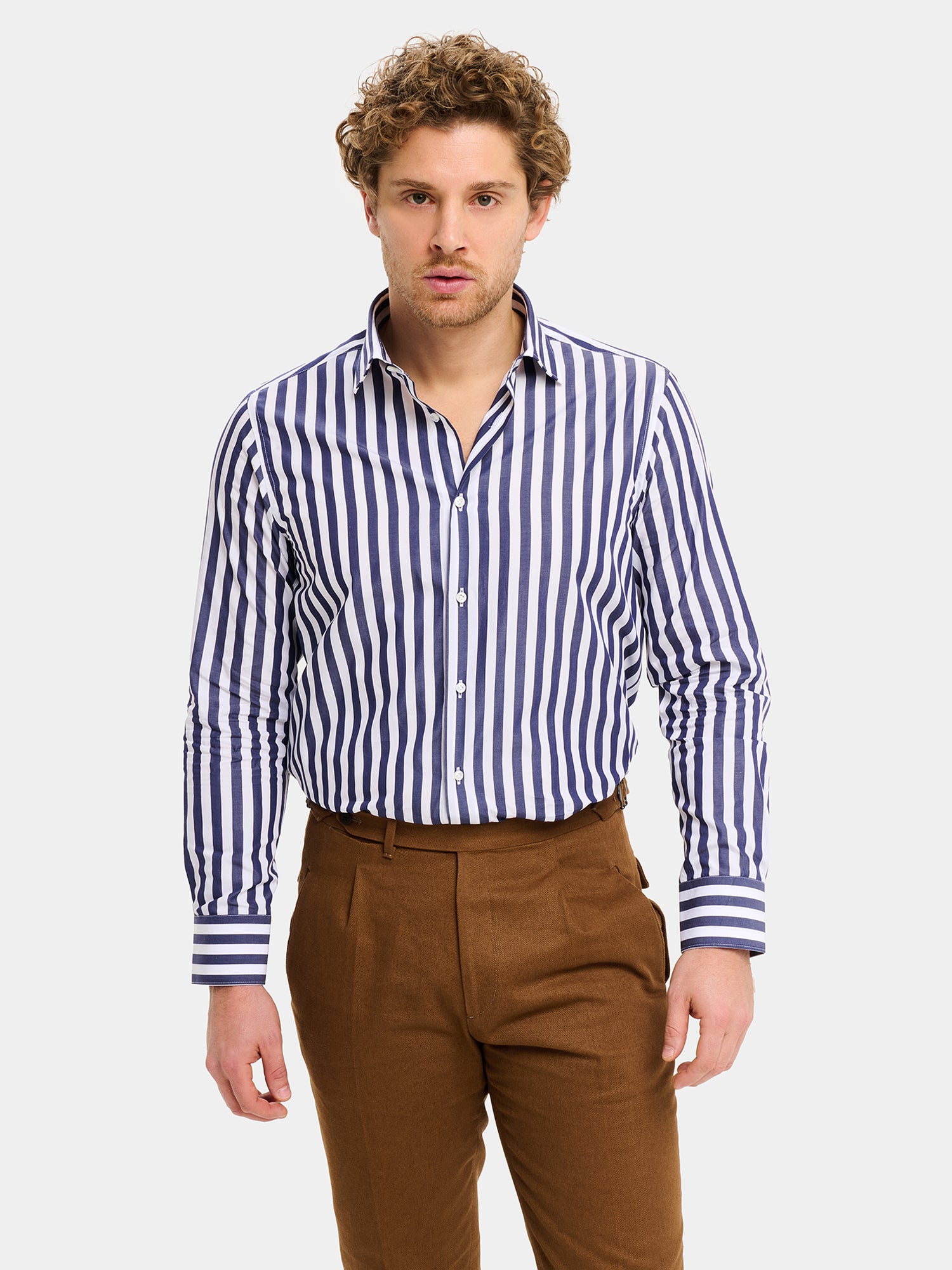 Cotton Shirt Blue Stripes – agenorie