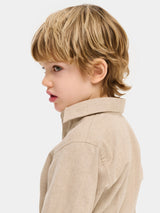 Camicia in flanella Bambino - Beige