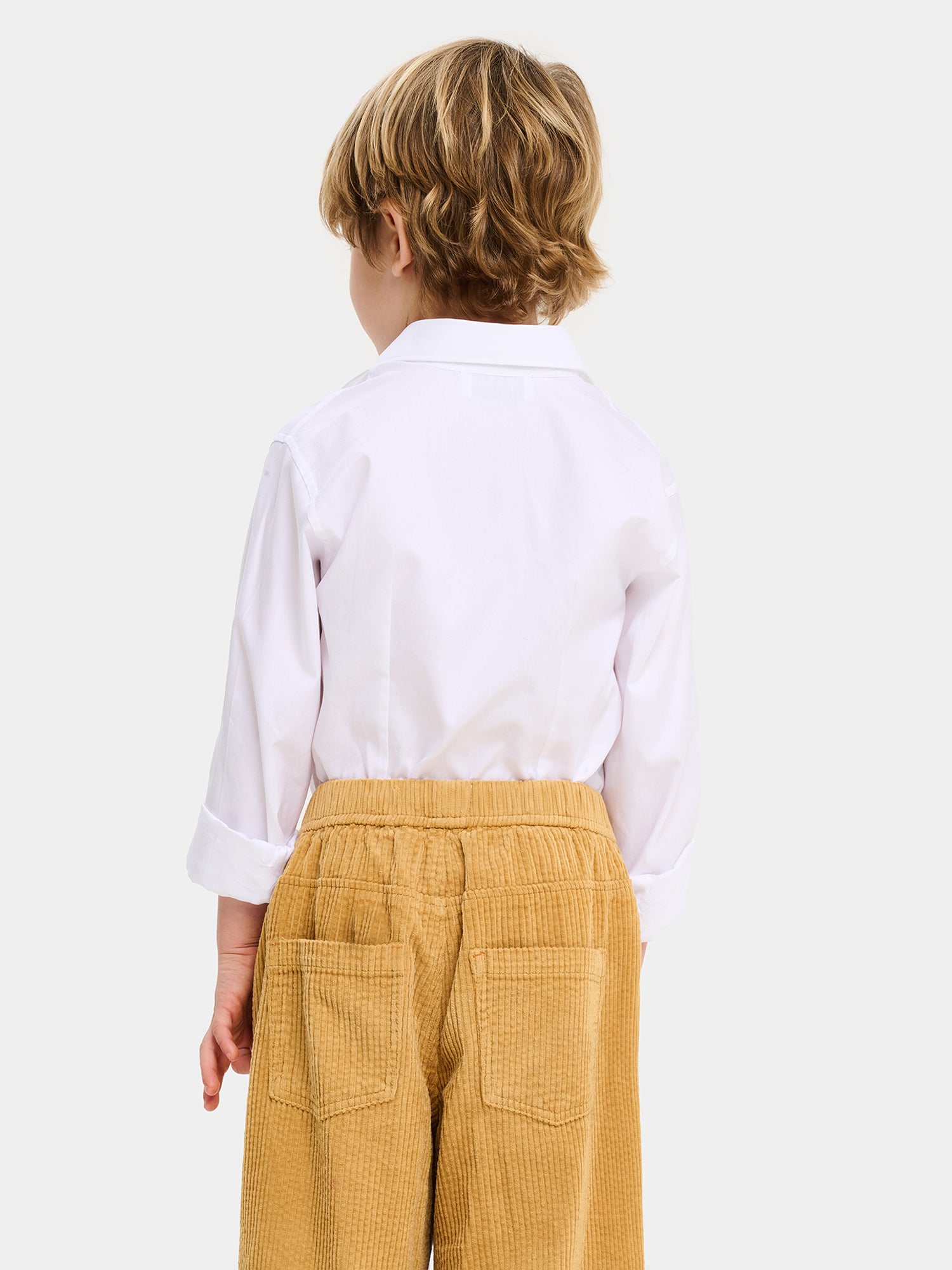 Camicia in Cotone Bambino - Oxford Bianco