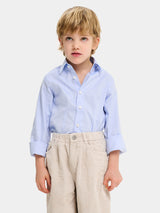 Camicia in Cotone Bambino - Oxford Celeste