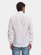 Merino Wool Shirt - Melange White