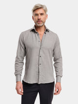 Merino Wool Shirt - Gray Melange